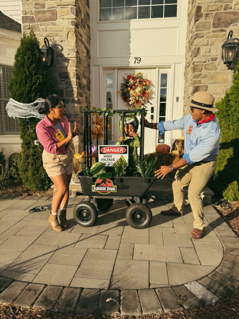 Jurassic Park Halloween costume toddler family cage